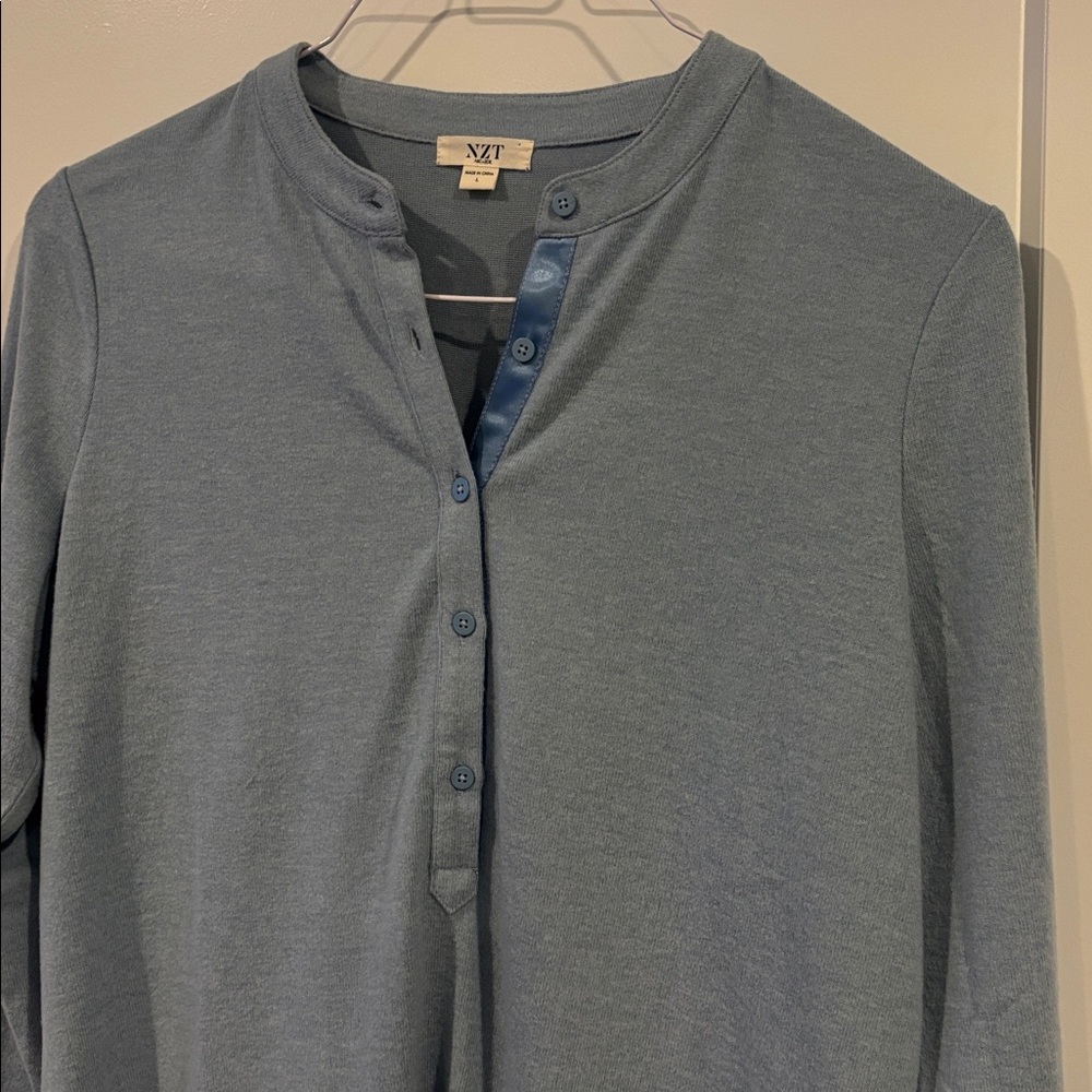 Nic+Zoe Womens Cozy Long Sleeve Henley Large - Picture 5 of 7